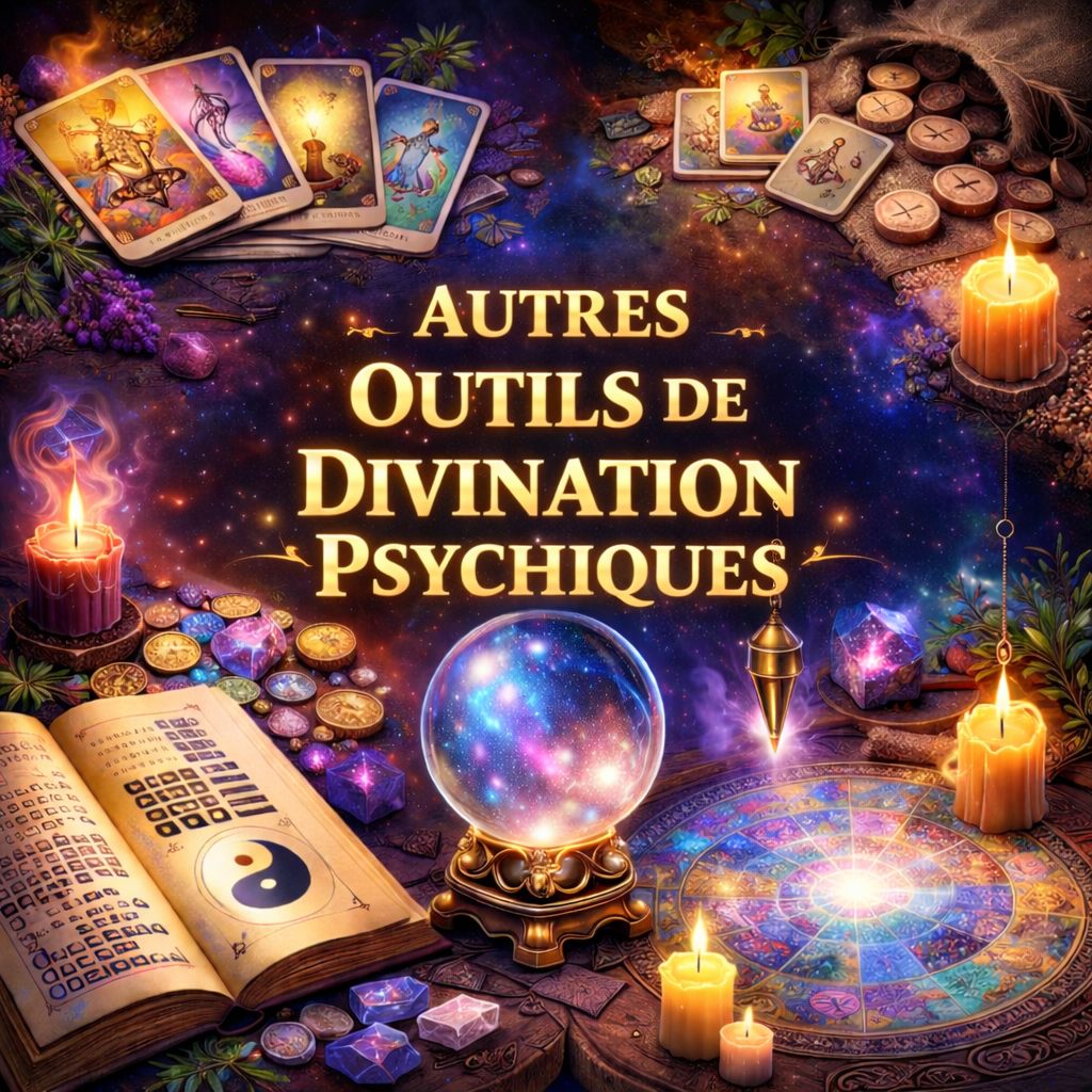Vidéos sur les autres outils de divination psychique : runes, I-Ching, cartes oracle et Lenormand