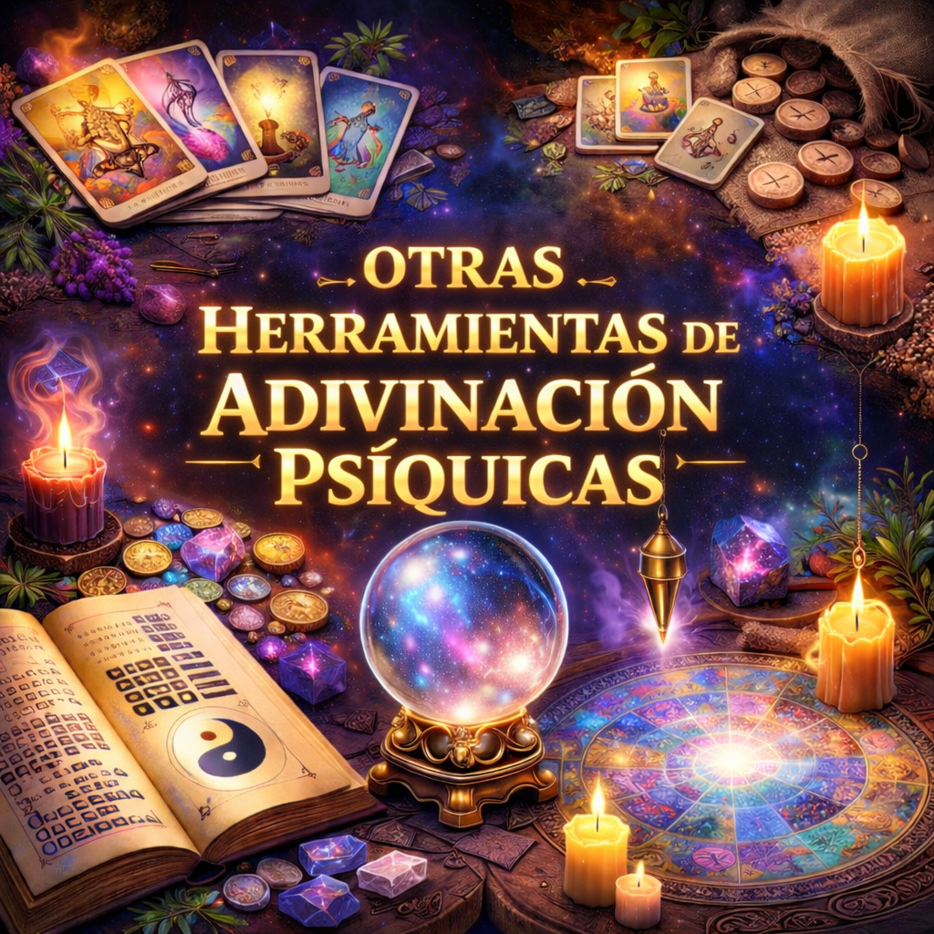 Videos de otras herramientas de adivinación psíquica: runas, I-Ching, cartas oráculo y Lenormand