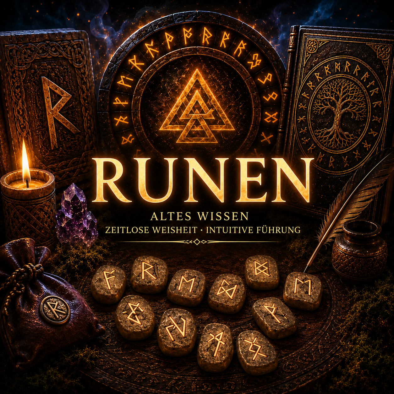 Runen Videos: Elder-Futhark-Bedeutungen, nordische Symbole, Runenlegungen und alte spirituelle Weisheit